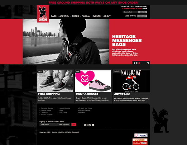 Majroe to uger band Red Website Inspiration | Web Usability